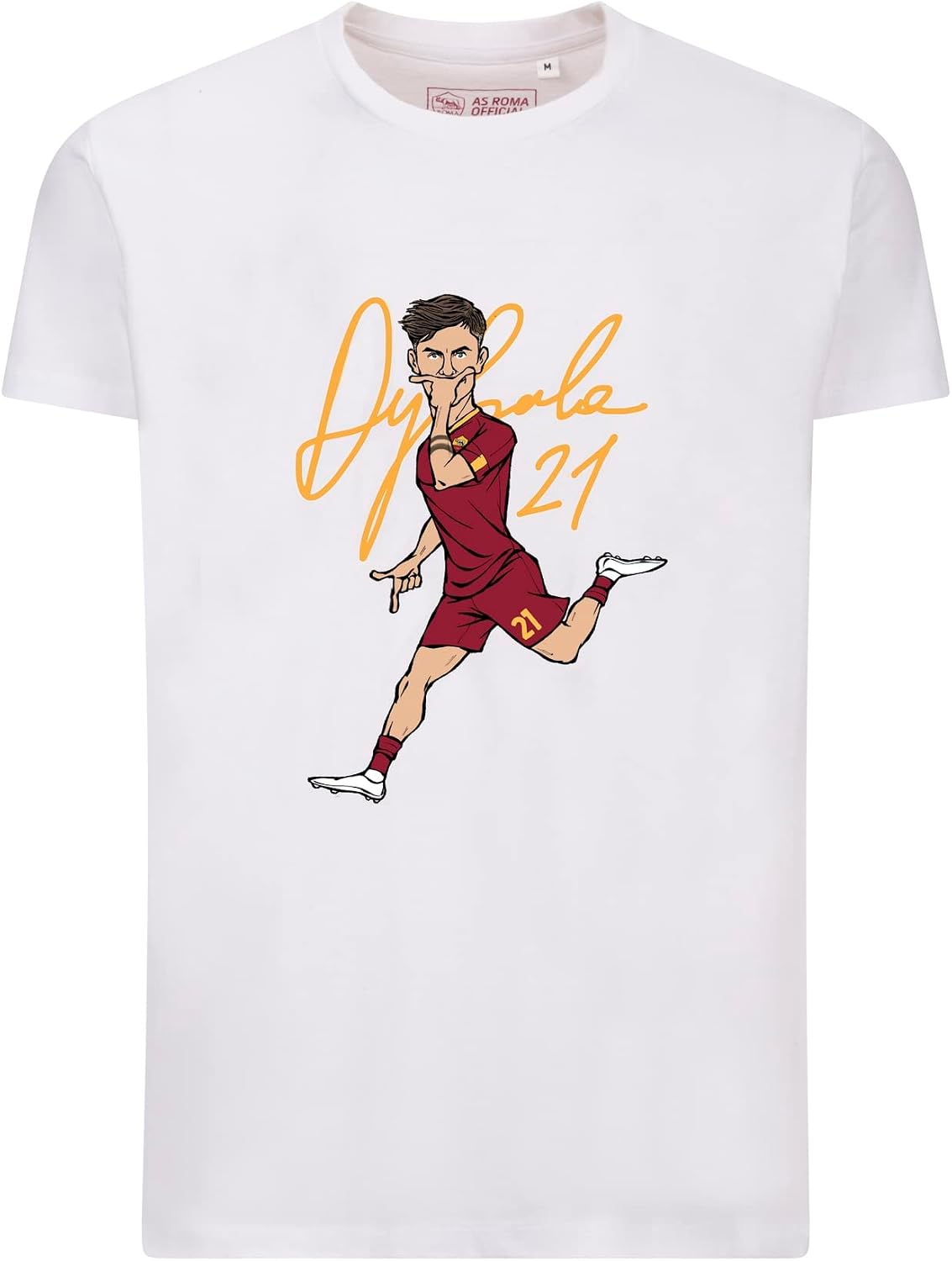 Dybala 21 T-shirt Roma giallorossa GALESPORT – fronte adulto