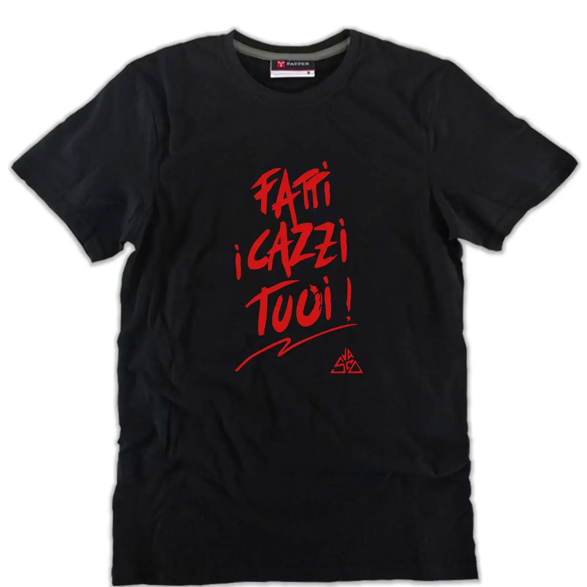 T-shirt Fatti i Cazzi Tuoi nera – grafica GALESPORT