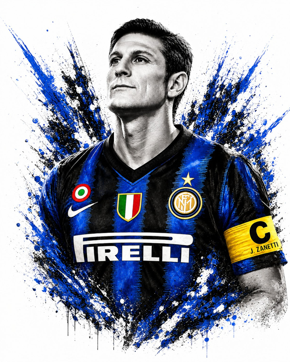 Javier Zanetti Capitano – T-shirt calcio GALESPORT, immagine prodotto