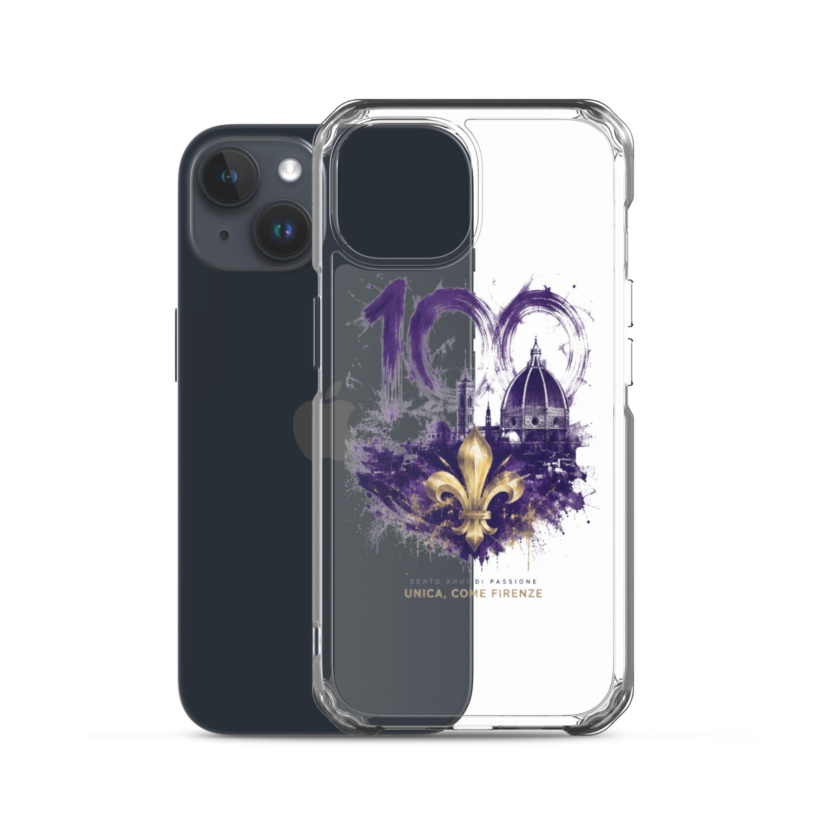 Cover iPhone 15 Firenze 100 GALESPORT – vista posteriore
