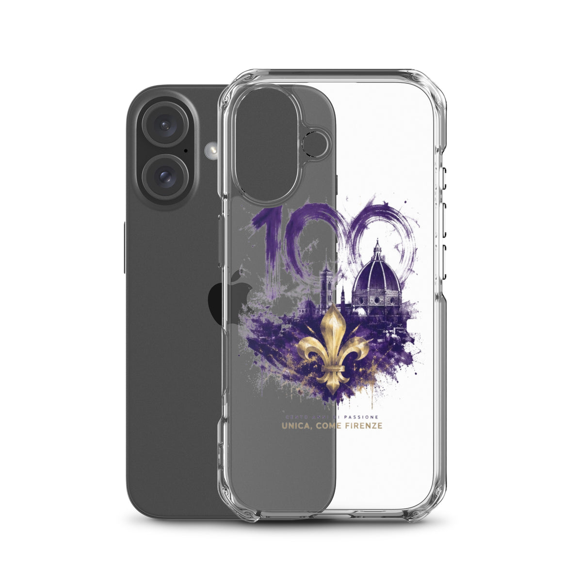 Cover iPhone 16 Firenze 100 GALESPORT – vista posteriore