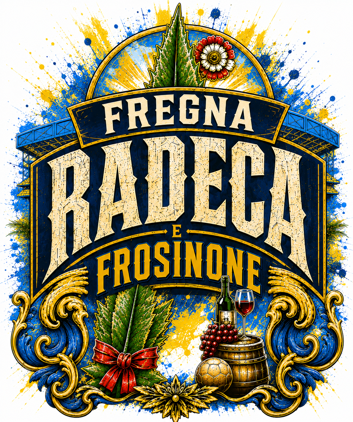 Fregna Radeca e Frosinone – T-shirt streetwear GALESPORT, immagine prodotto