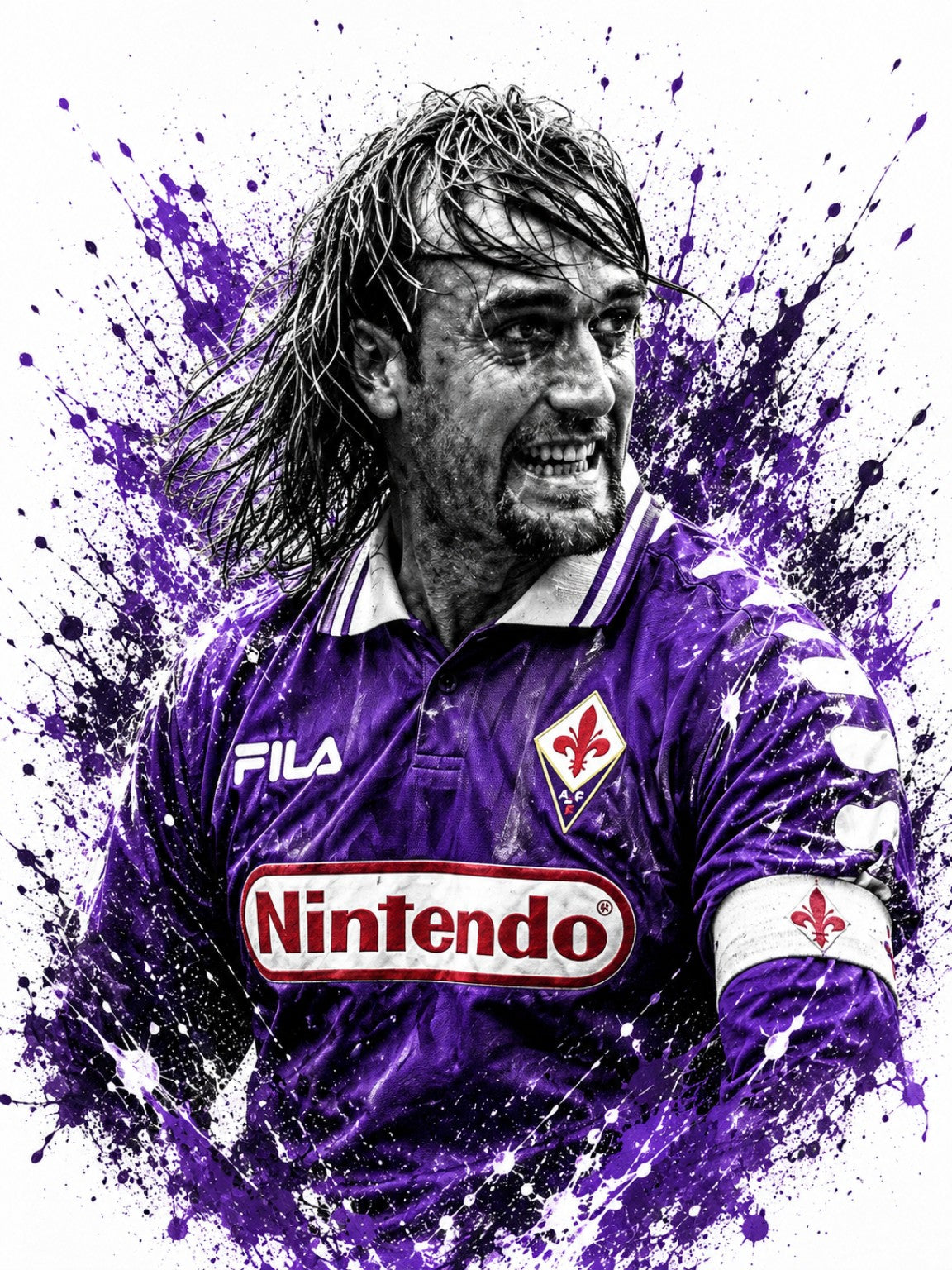 Gabriel Batistuta – T-shirt Fiorentina Icone da Stadio GALESPORT