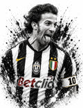 Alessandro Del Piero – T-shirt calcio Icone da Stadio GALESPORT