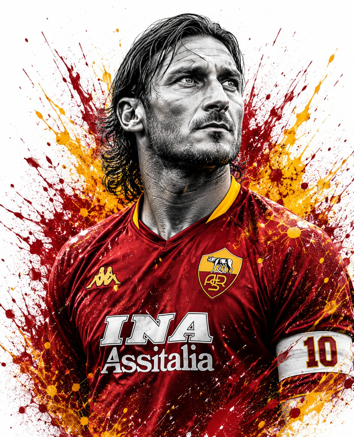 Francesco Totti – T-shirt calcio Icone da Stadio GALESPORT