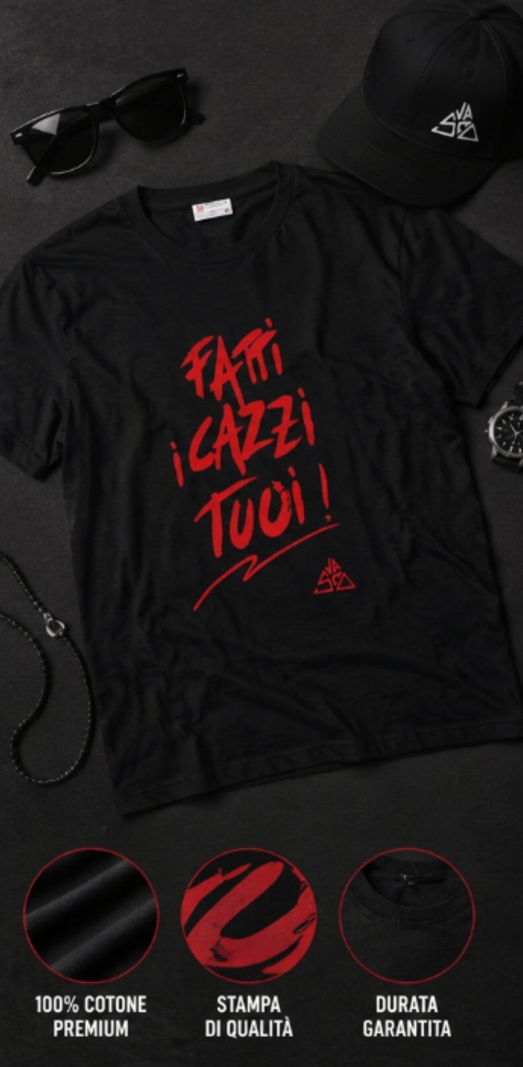 T-shirt Fatti i Cazzi Tuoi – immagine prodotto GALESPORT 3