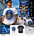 T-shirt Napoli tifosi Cuore Azzurro GALESPORT – grafica principale