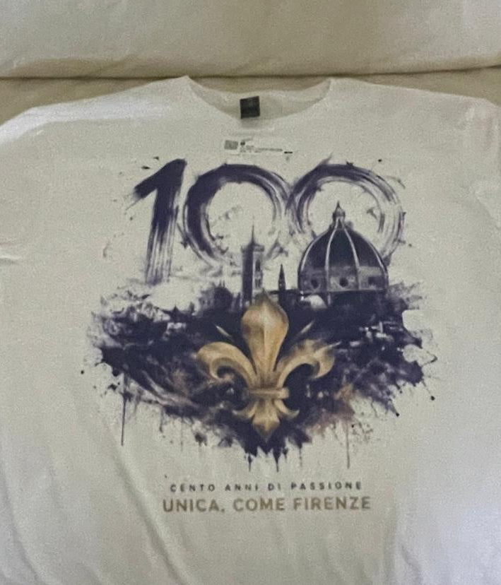 Firenze 100 – T-Shirt Streetwear Centenario Viola 1926–2026 | GALESPORT