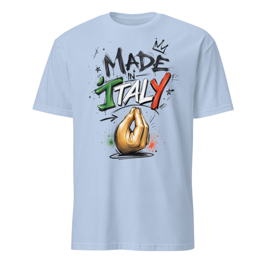 T-shirt Made in Italy GALESPORT azzurro chiaro – vista frontale