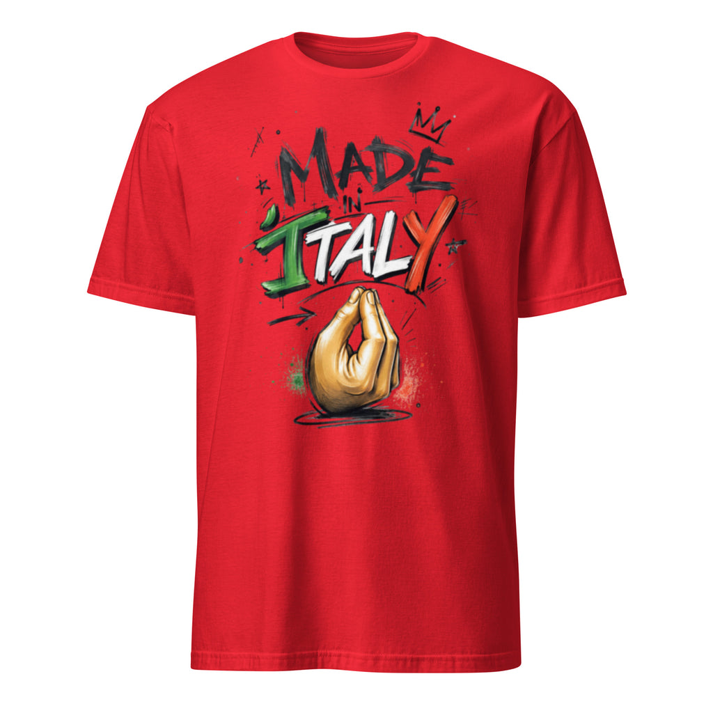T-shirt Made in Italy GALESPORT rossa – vista frontale