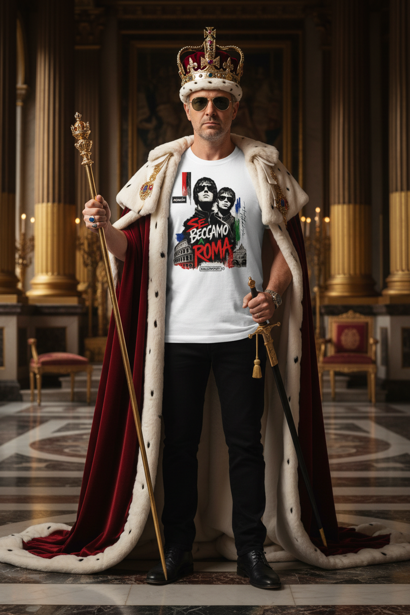 T-shirt OASIS Roma 2027 GALESPORT – dettaglio grafica live tour
