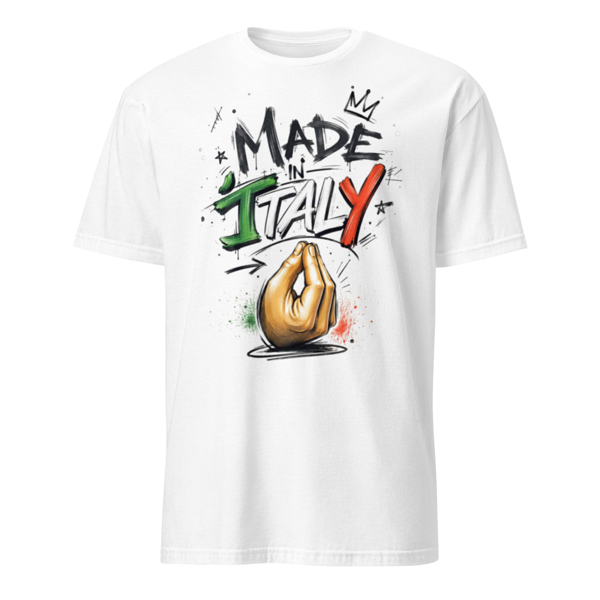 T-shirt Made in Italy GALESPORT bianca – vista frontale