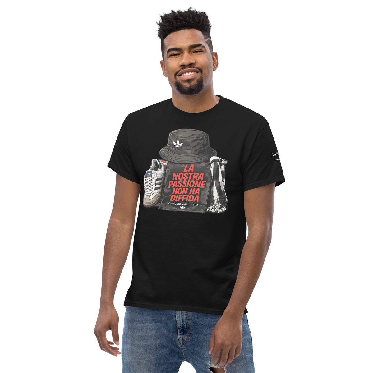T-shirt Ultras La Nostra Passione Non Ha Diffida GALESPORT – nera, vista frontale