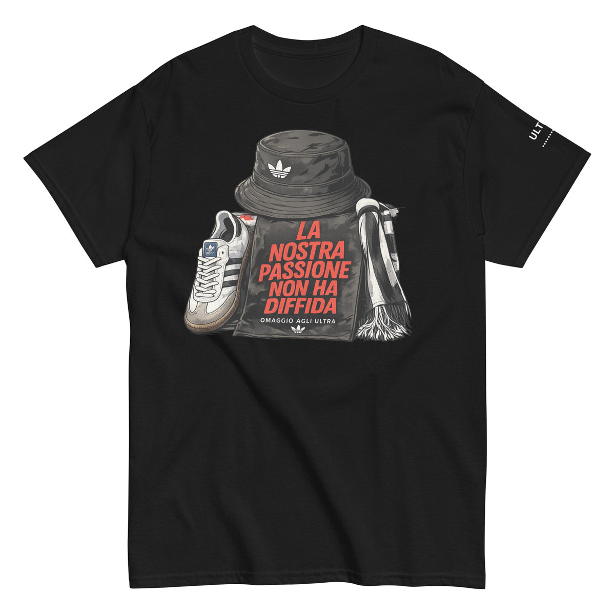 T-shirt Ultras La Nostra Passione Non Ha Diffida GALESPORT – nera, vista frontale