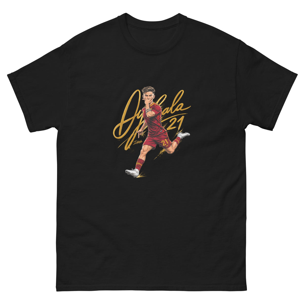 T-shirt Dybala 21 Roma streetwear GALESPORT – mockup prodotto