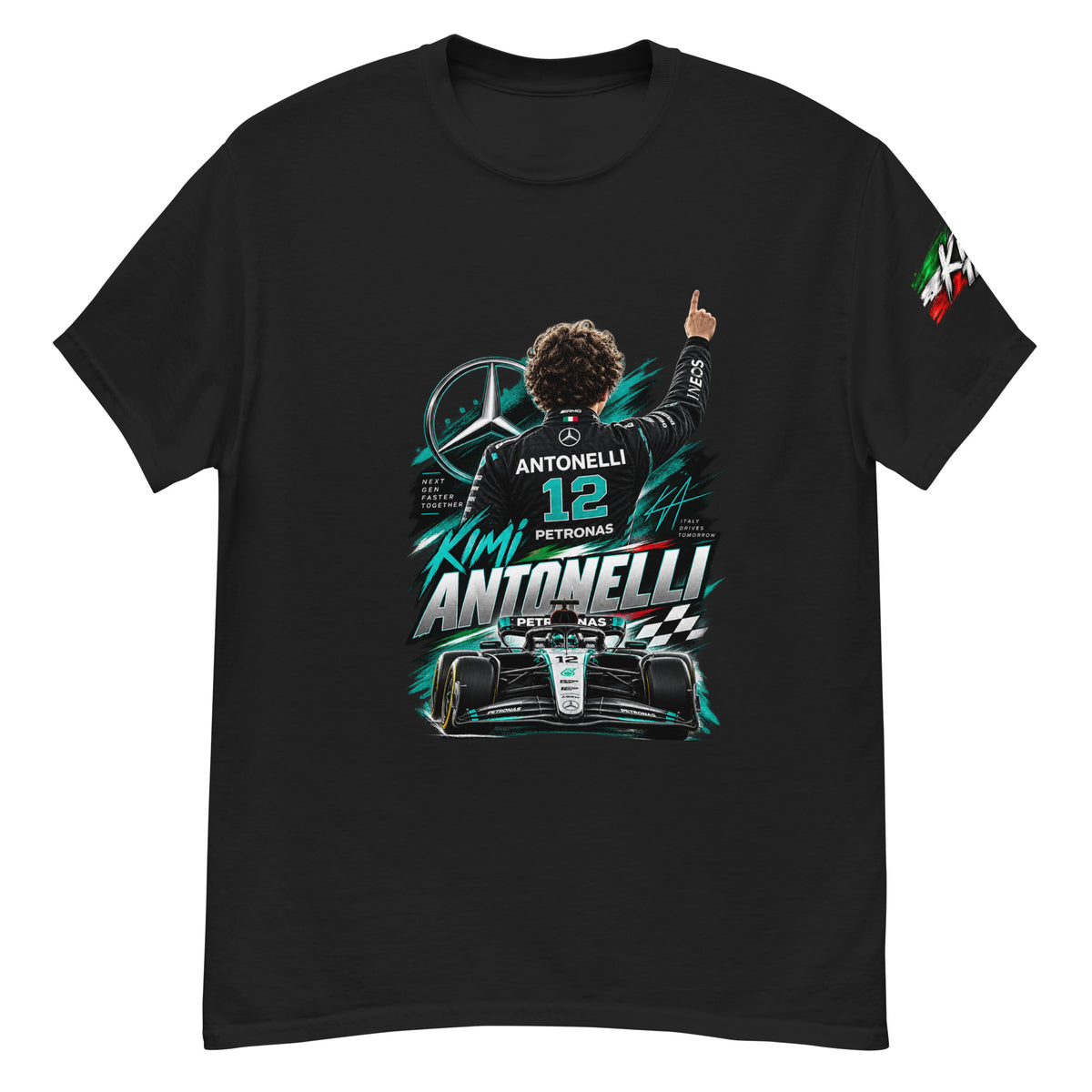 T-Shirt Kimi Antonelli Racing 12 GALESPORT – vista frontale