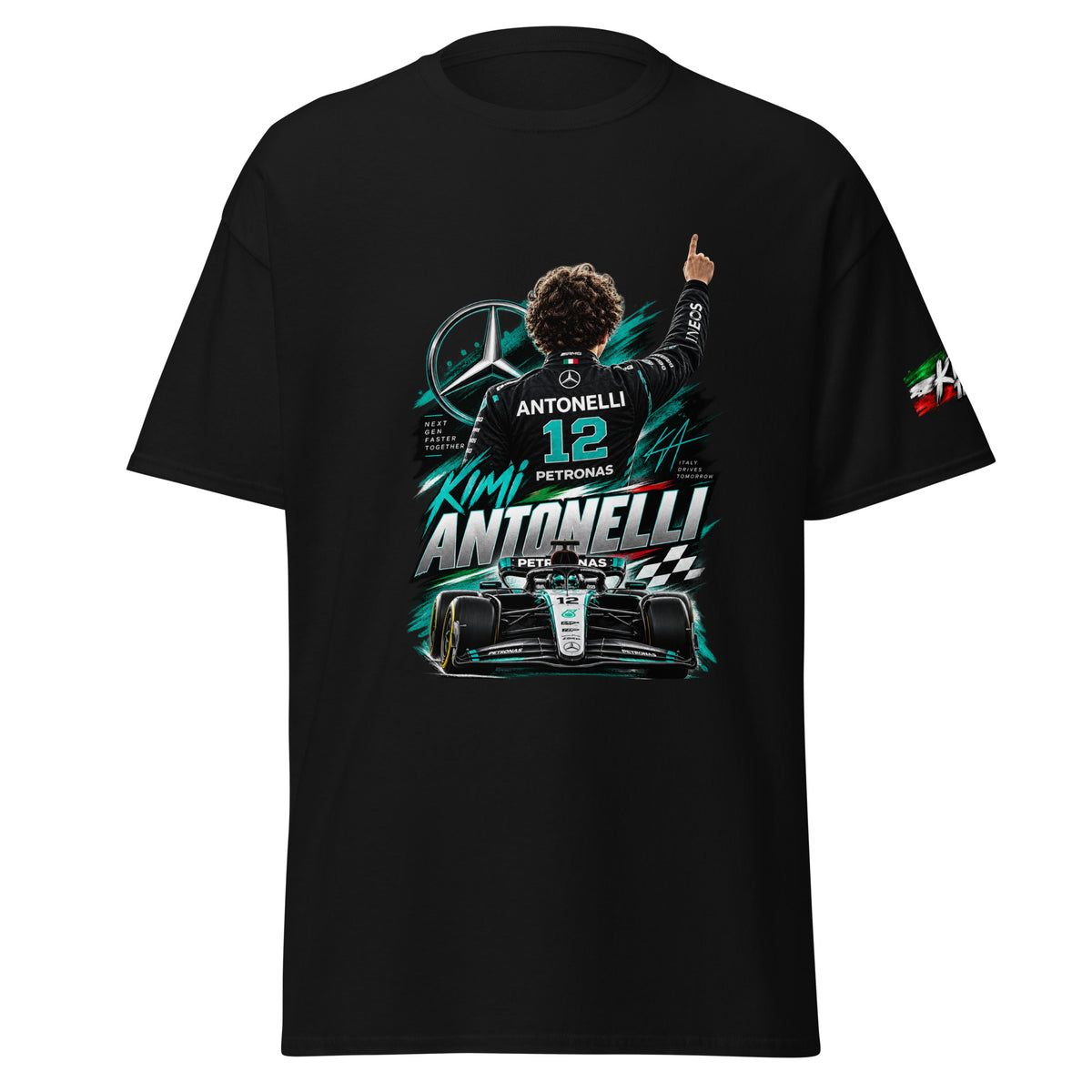 T-Shirt Racing 12 – vista frontale alternativa