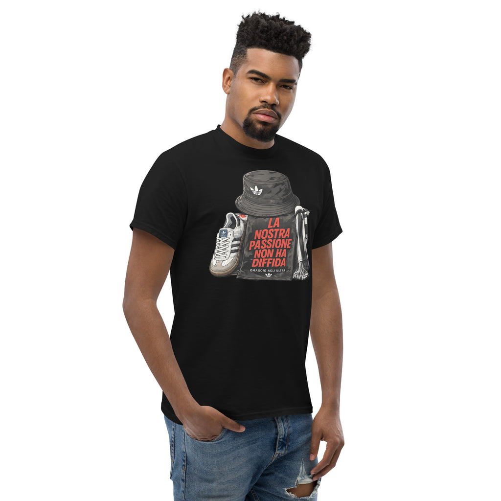 T-shirt Ultras La Nostra Passione Non Ha Diffida GALESPORT – nera, vista tre quarti destra