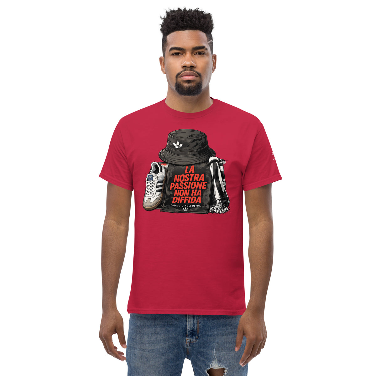 T-shirt Ultras La Nostra Passione Non Ha Diffida GALESPORT – rosso cardinal, vista frontale