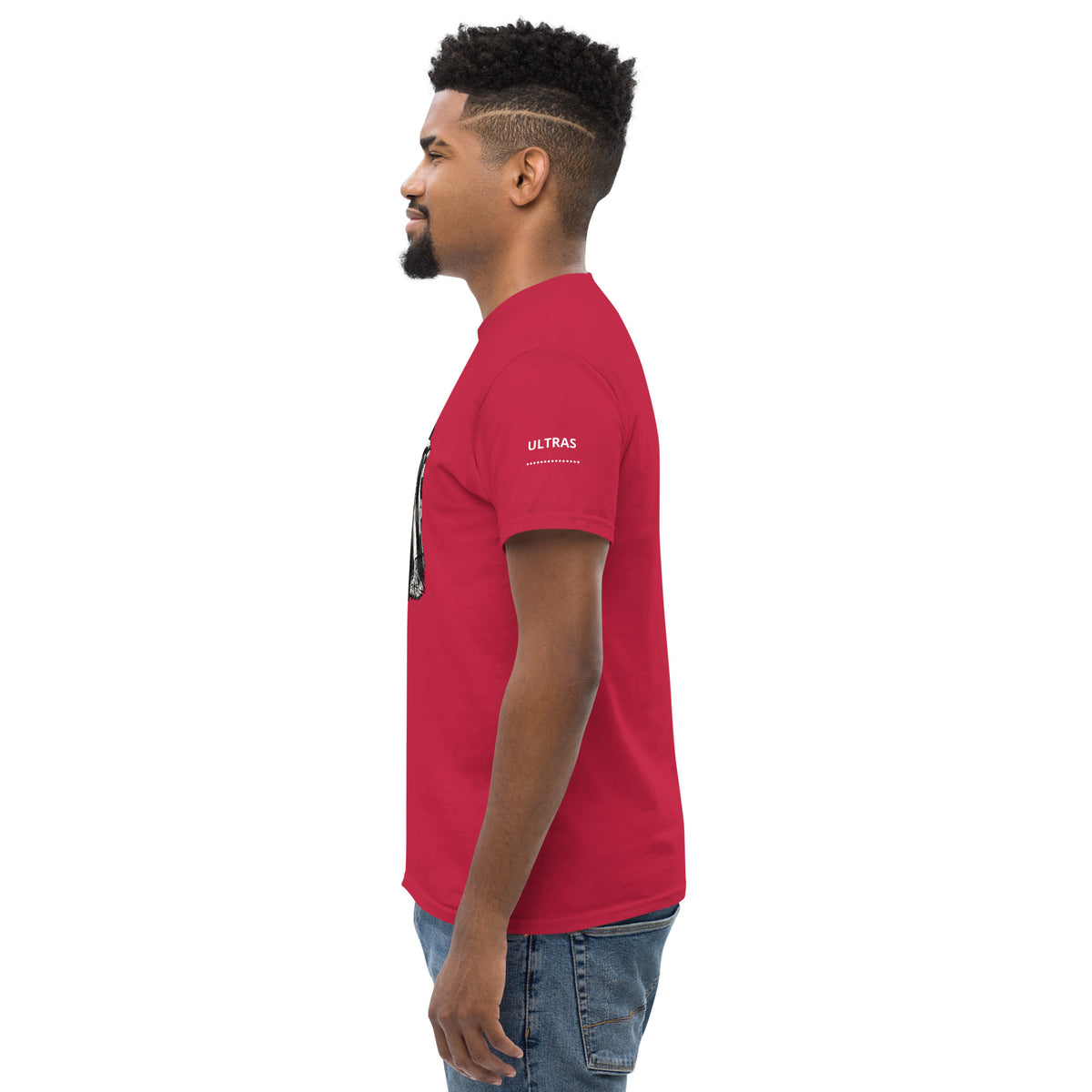 T-shirt Ultras La Nostra Passione Non Ha Diffida GALESPORT – rosso cardinal, vista laterale sinistra