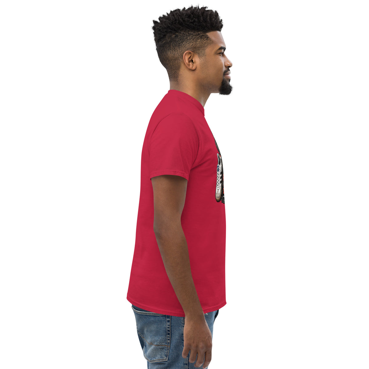 T-shirt Ultras La Nostra Passione Non Ha Diffida GALESPORT – rosso cardinal, vista laterale destra