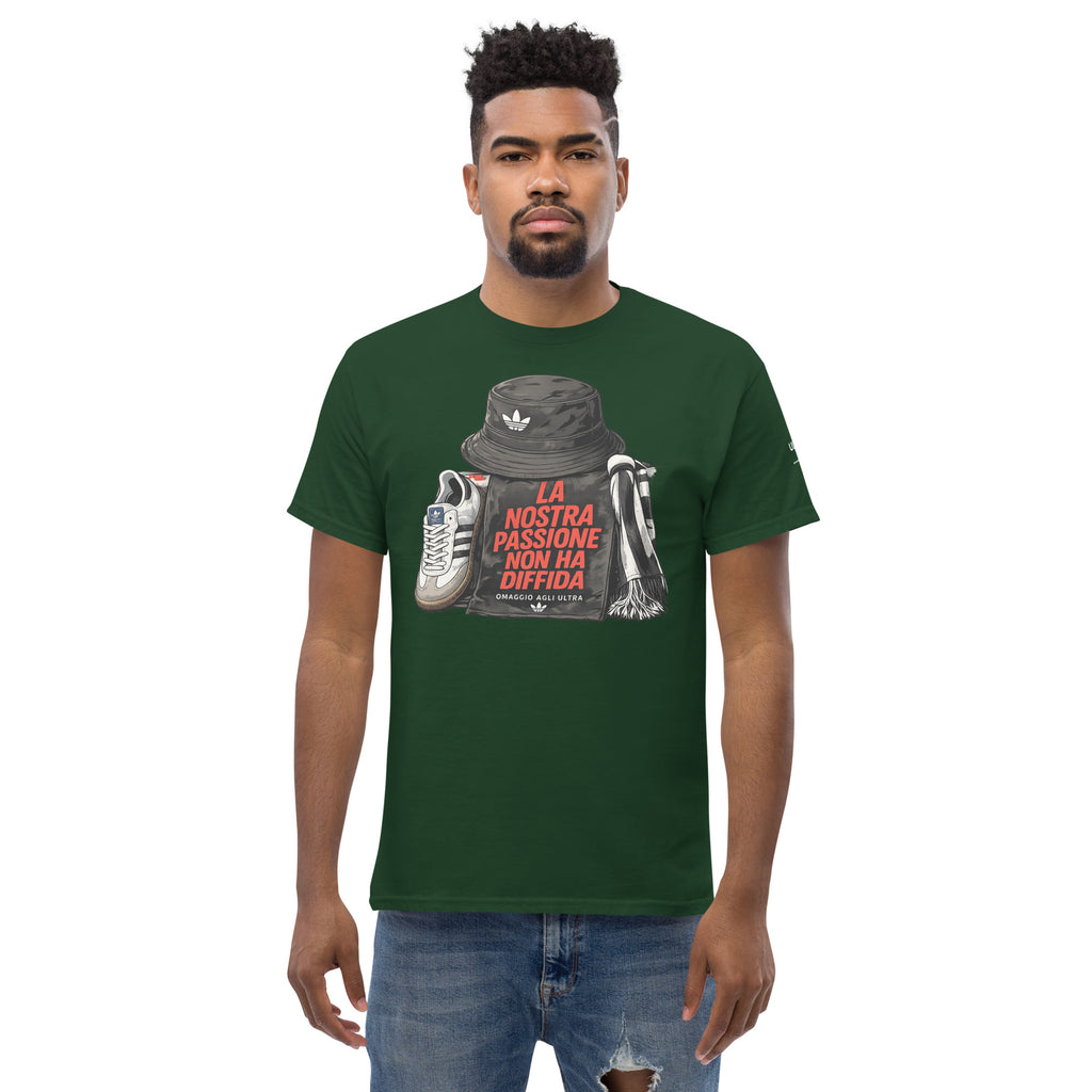 T-shirt Ultras La Nostra Passione Non Ha Diffida GALESPORT – verde bosco, vista frontale