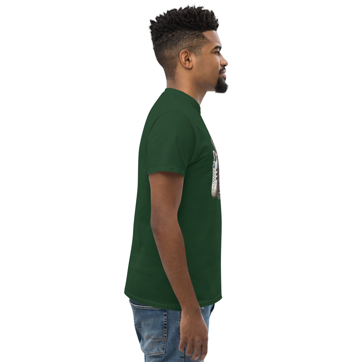 T-shirt Ultras La Nostra Passione Non Ha Diffida GALESPORT – verde bosco, vista laterale destra
