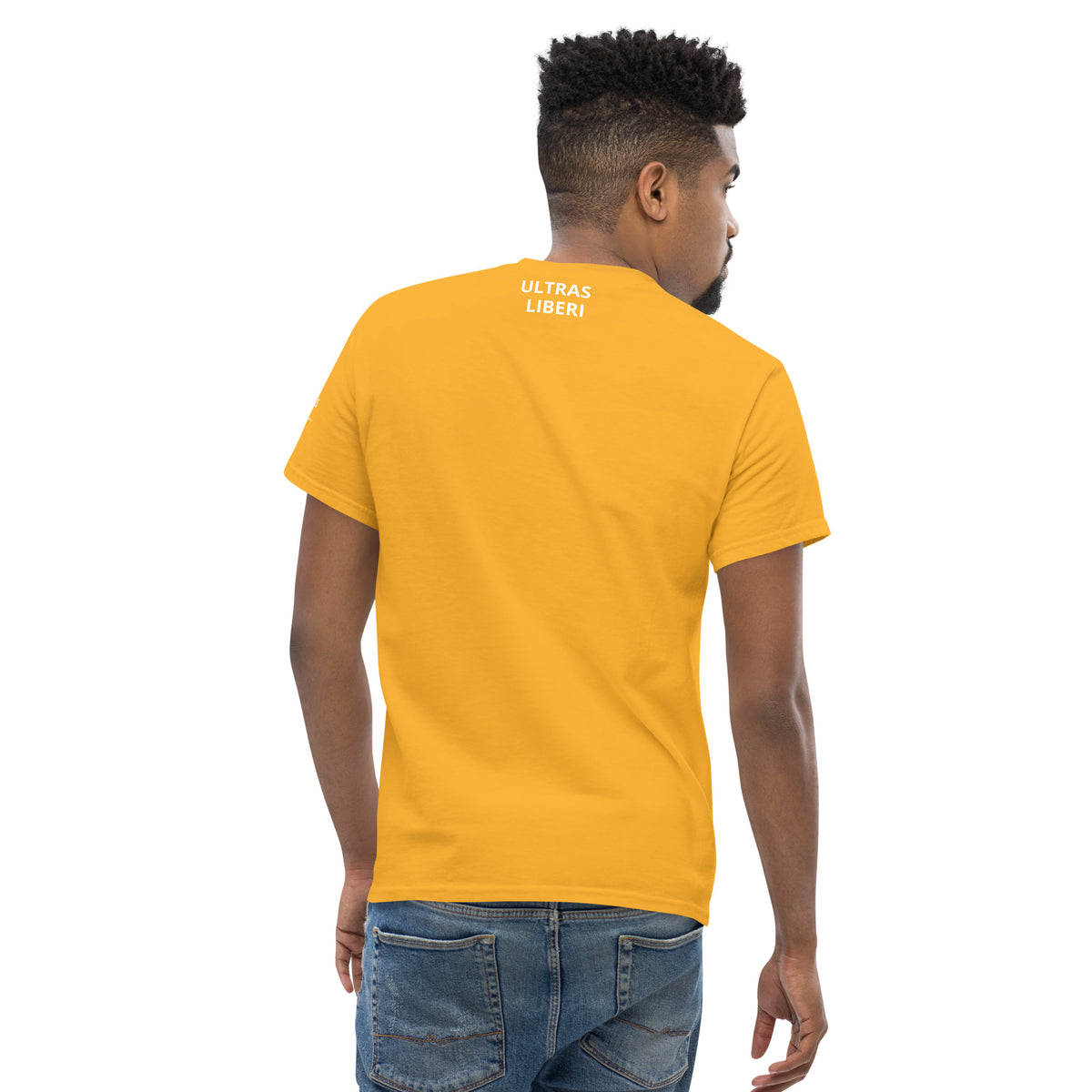 T-shirt Ultras La Nostra Passione Non Ha Diffida GALESPORT – oro, vista posteriore