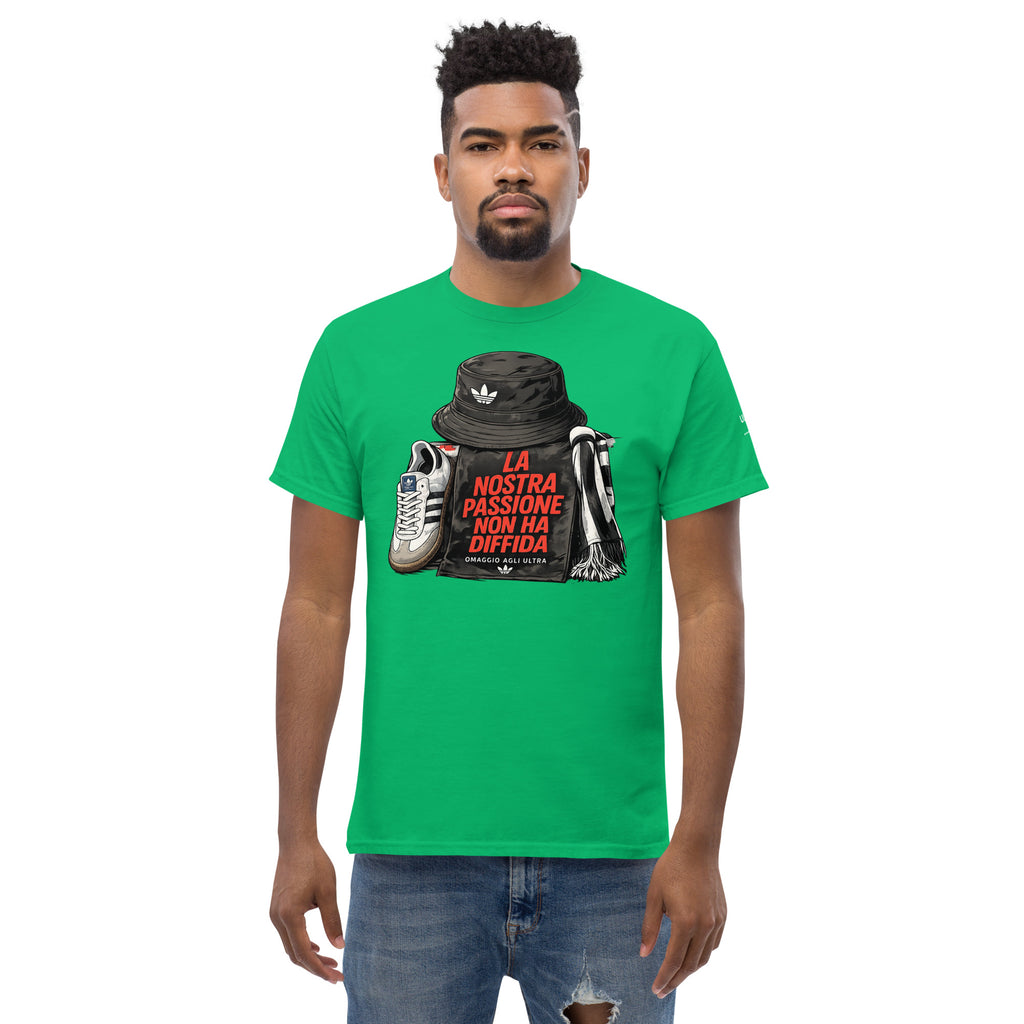 T-shirt Ultras La Nostra Passione Non Ha Diffida GALESPORT – verde irlandese, vista frontale