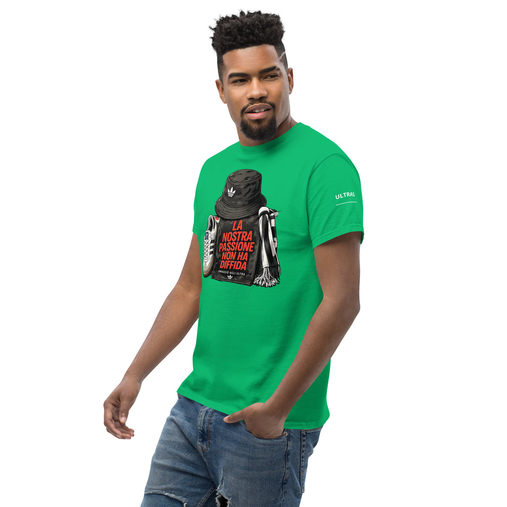 T-shirt Ultras La Nostra Passione Non Ha Diffida GALESPORT – verde irlandese, vista tre quarti sinistra