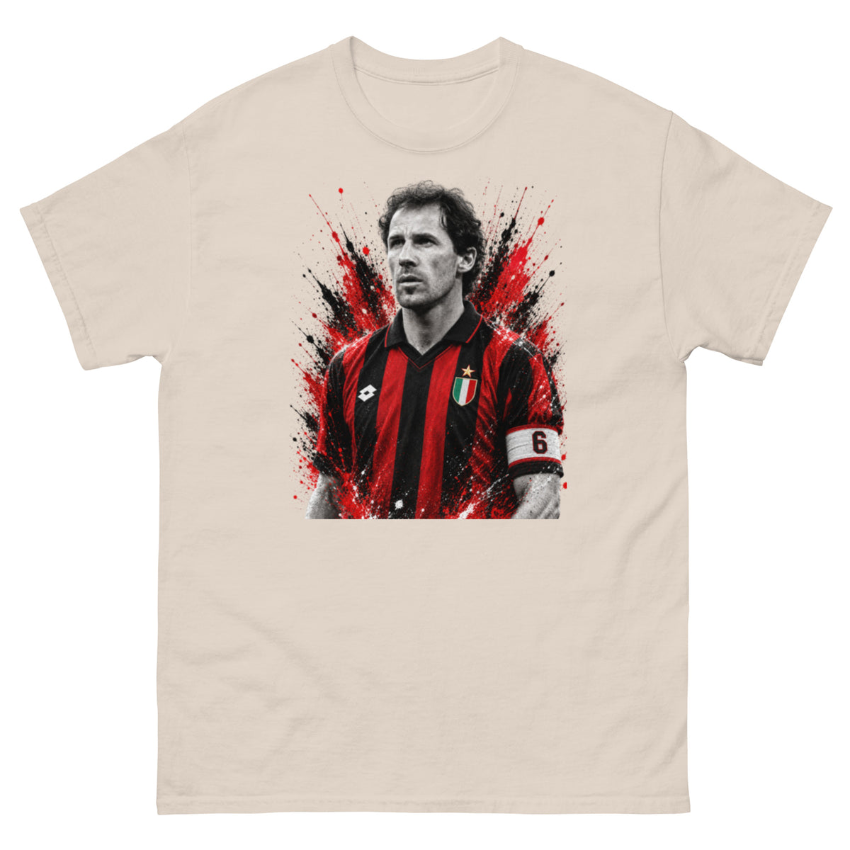 T-shirt Franco Baresi GALESPORT color naturale – vista frontale