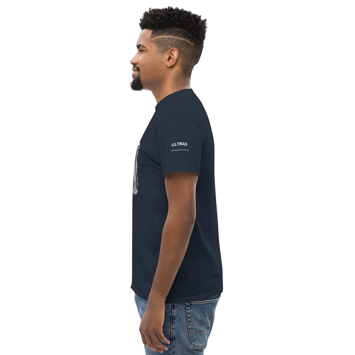 T-shirt Ultras La Nostra Passione Non Ha Diffida GALESPORT – blu navy, vista laterale sinistra