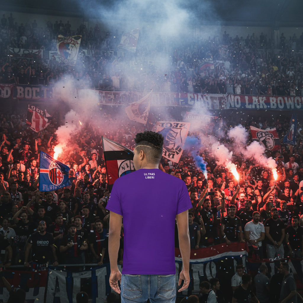T-shirt Ultras La Nostra Passione Non Ha Diffida GALESPORT – viola, vista posteriore