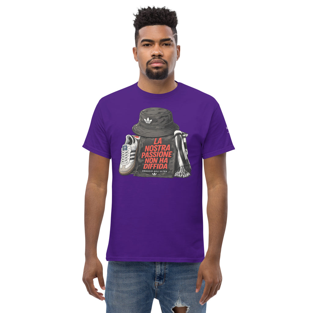 T-shirt Ultras La Nostra Passione Non Ha Diffida GALESPORT – viola, vista frontale
