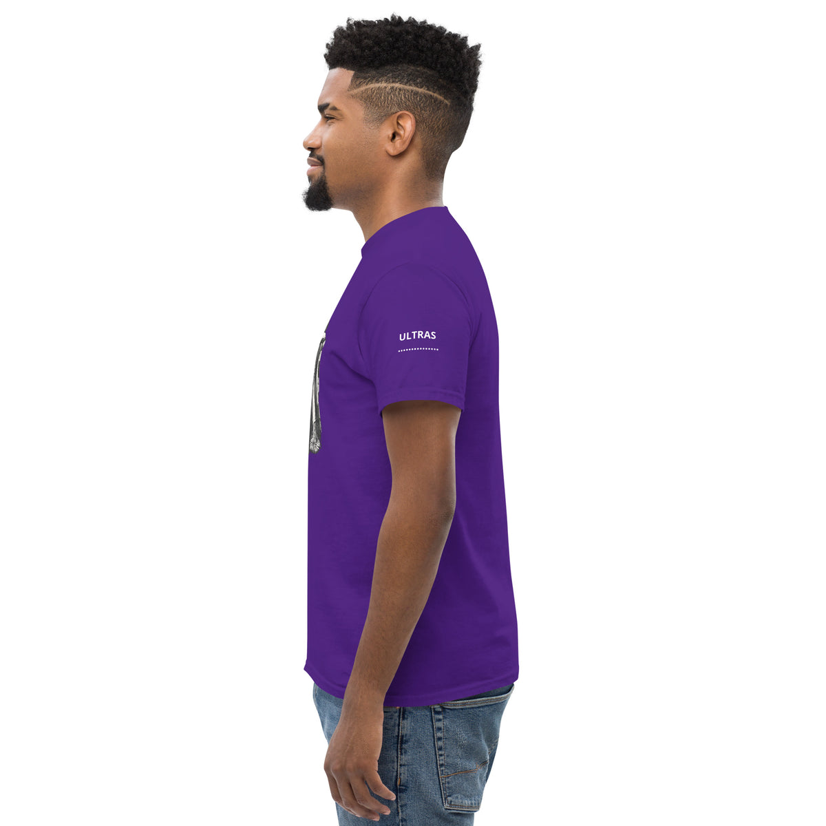 T-shirt Ultras La Nostra Passione Non Ha Diffida GALESPORT – viola, vista laterale sinistra