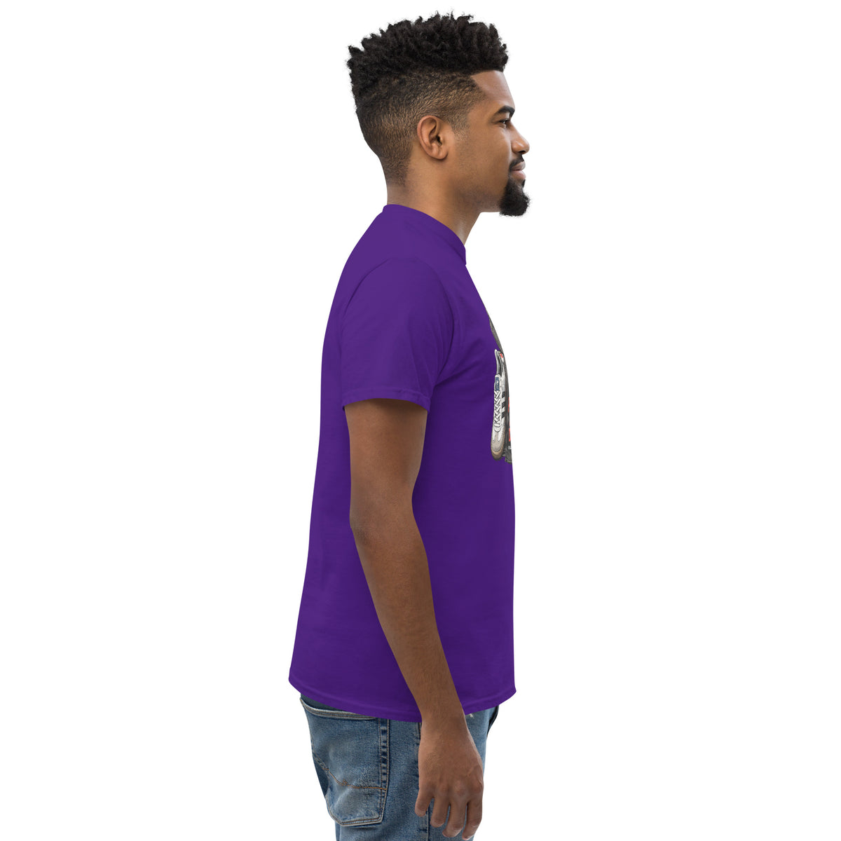 T-shirt Ultras La Nostra Passione Non Ha Diffida GALESPORT – viola, vista laterale destra
