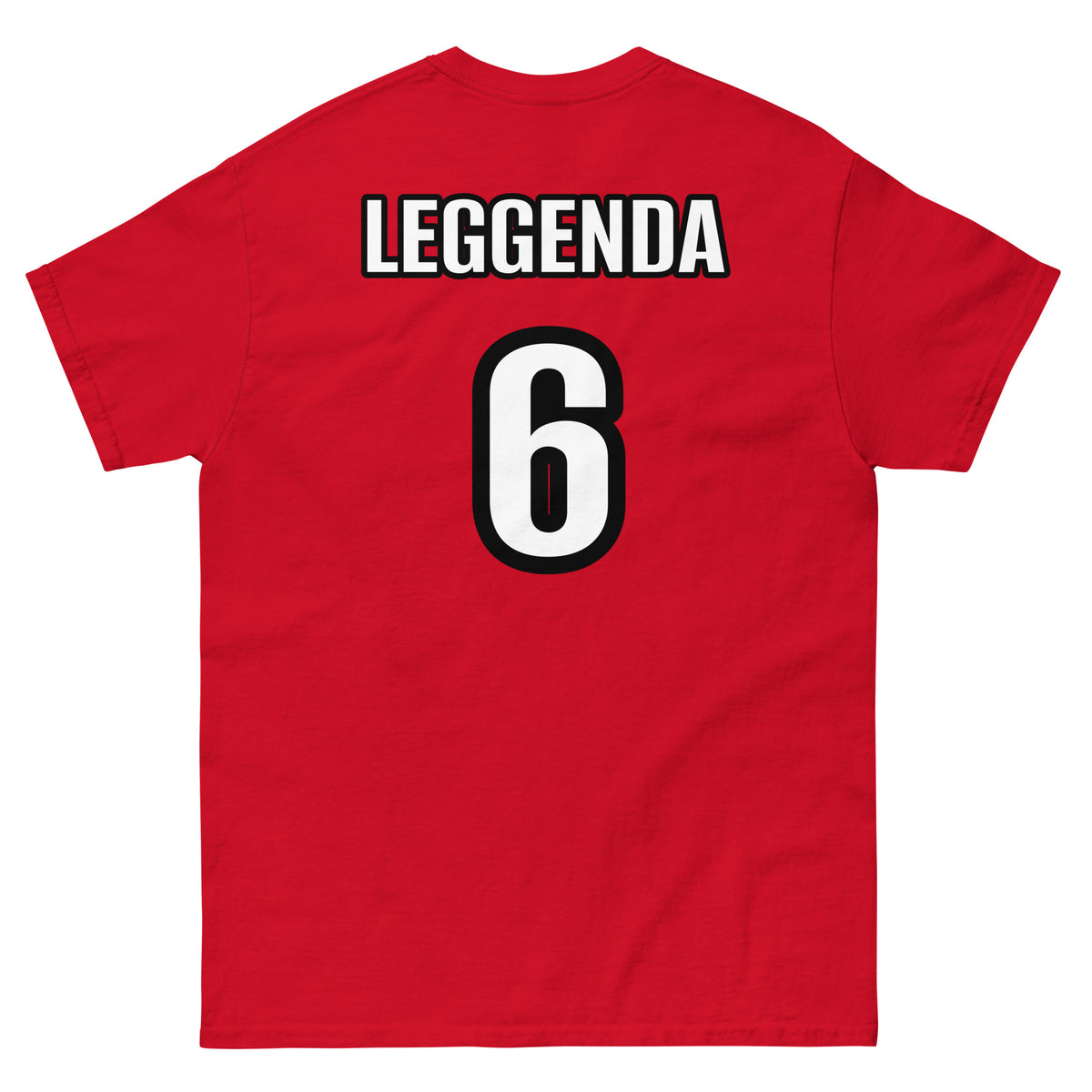T-shirt Franco Baresi GALESPORT rossa – vista posteriore