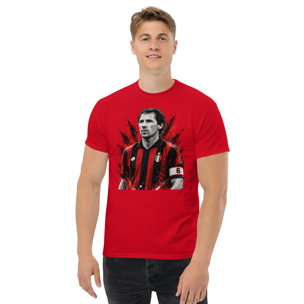 T-shirt Franco Baresi GALESPORT rossa – vista frontale
