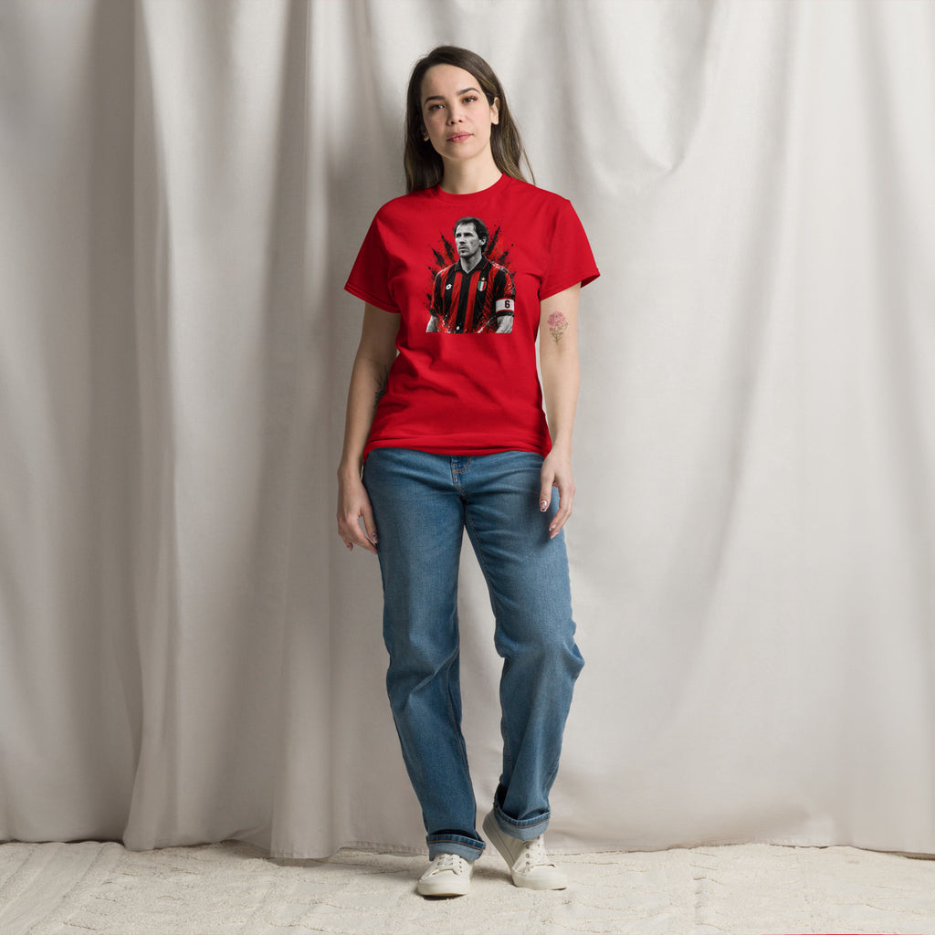 T-shirt Franco Baresi GALESPORT rossa – vista frontale