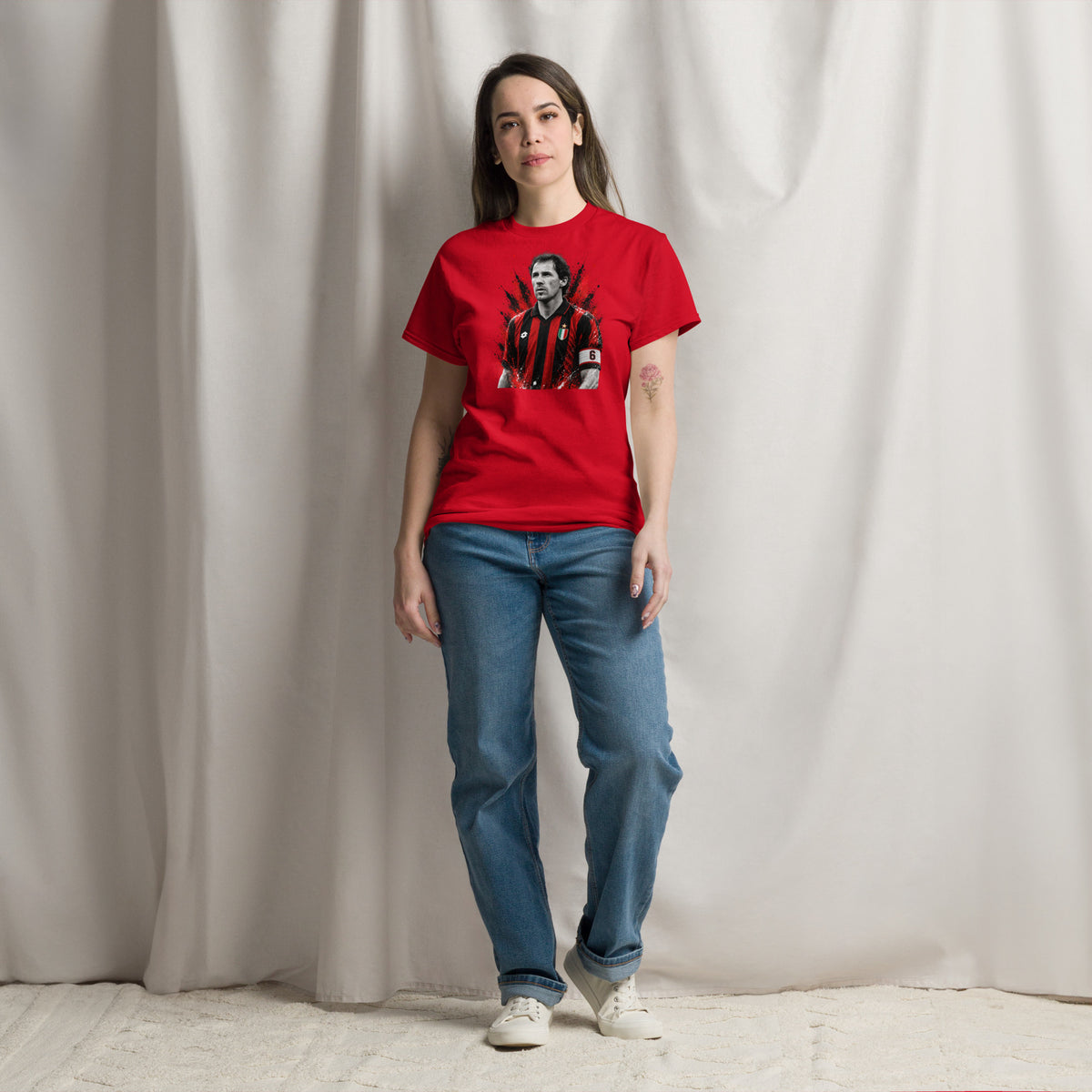 T-shirt Franco Baresi GALESPORT rossa – vista frontale