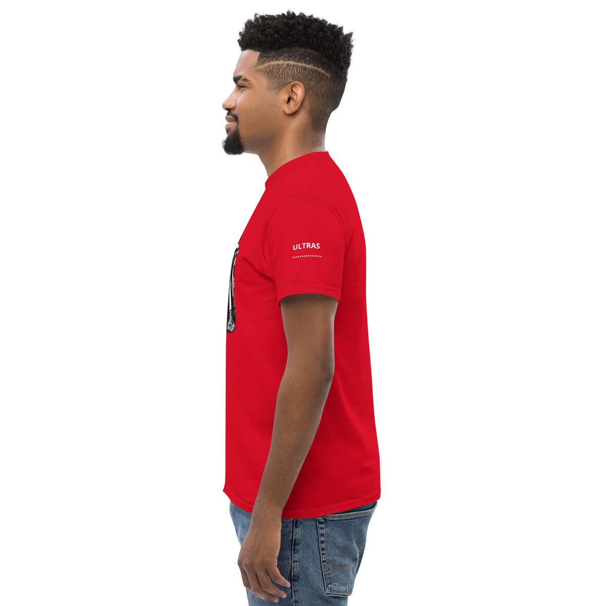 T-shirt Ultras La Nostra Passione Non Ha Diffida GALESPORT – rossa, vista laterale sinistra