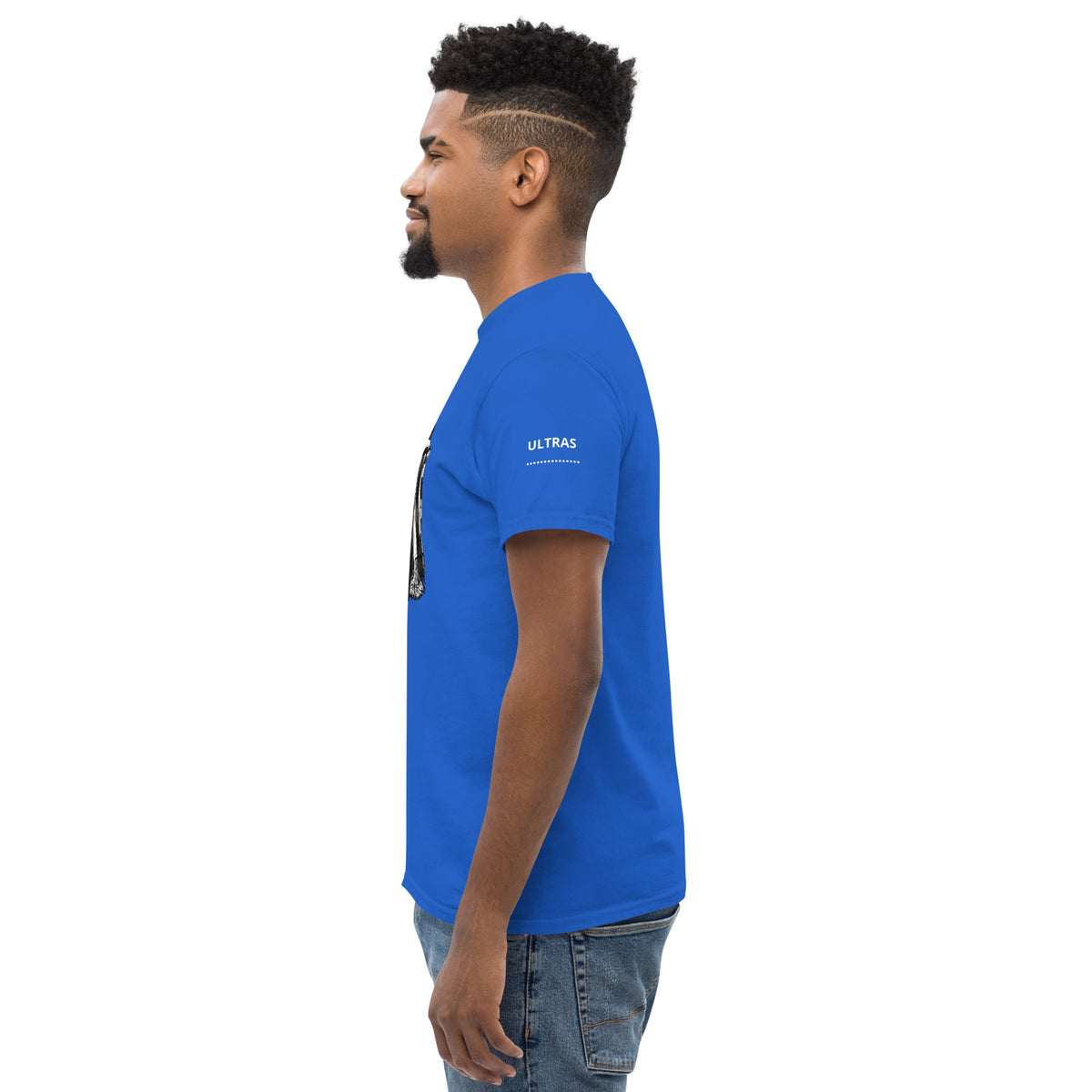 T-shirt Ultras La Nostra Passione Non Ha Diffida GALESPORT – blu royal, vista laterale sinistra