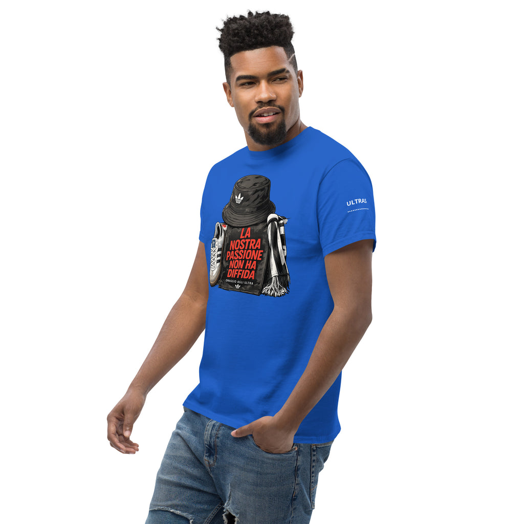 T-shirt Ultras La Nostra Passione Non Ha Diffida GALESPORT – blu royal, vista tre quarti sinistra