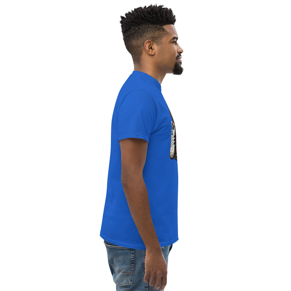 T-shirt Ultras La Nostra Passione Non Ha Diffida GALESPORT – blu royal, vista laterale destra