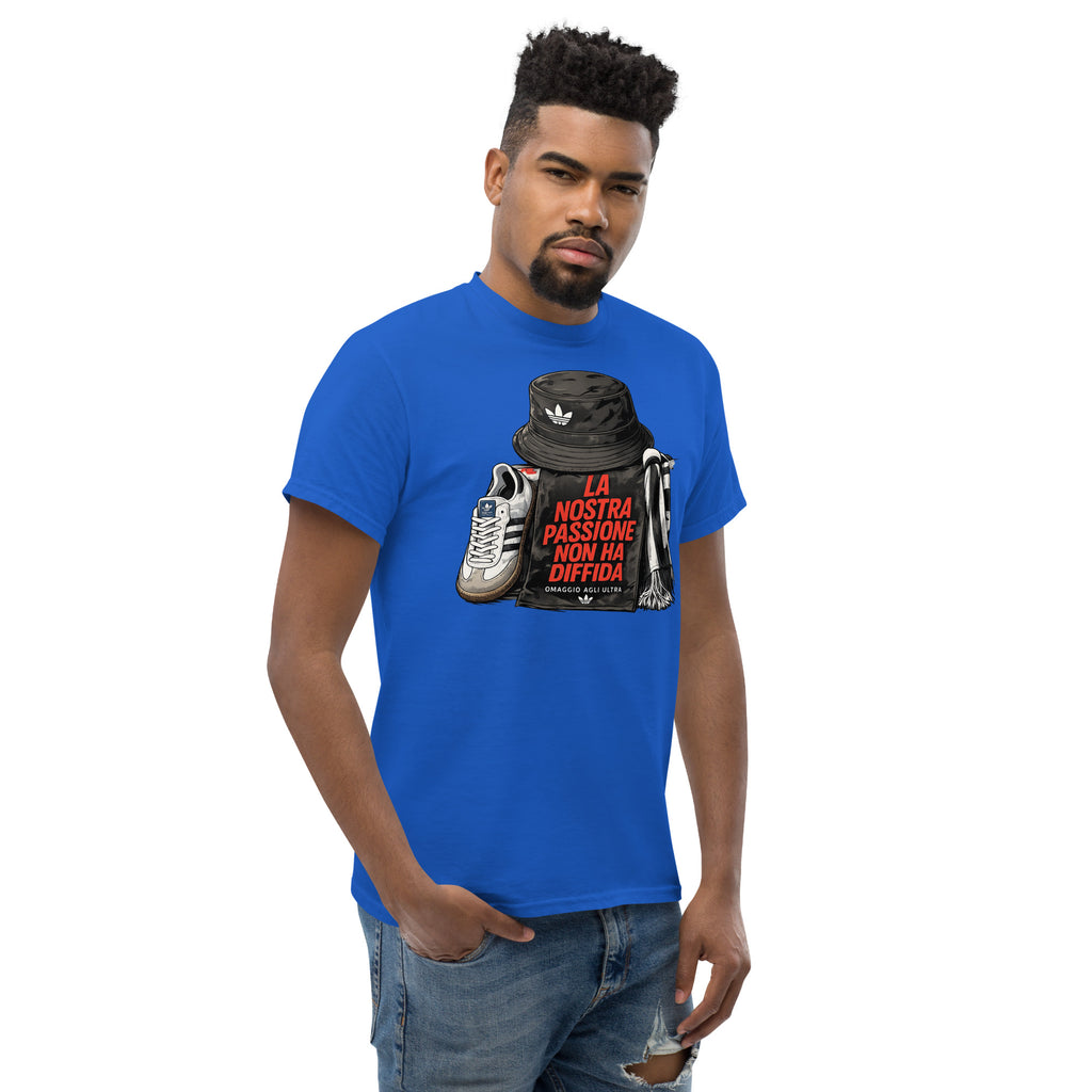 T-shirt Ultras La Nostra Passione Non Ha Diffida GALESPORT – blu royal, vista tre quarti destra