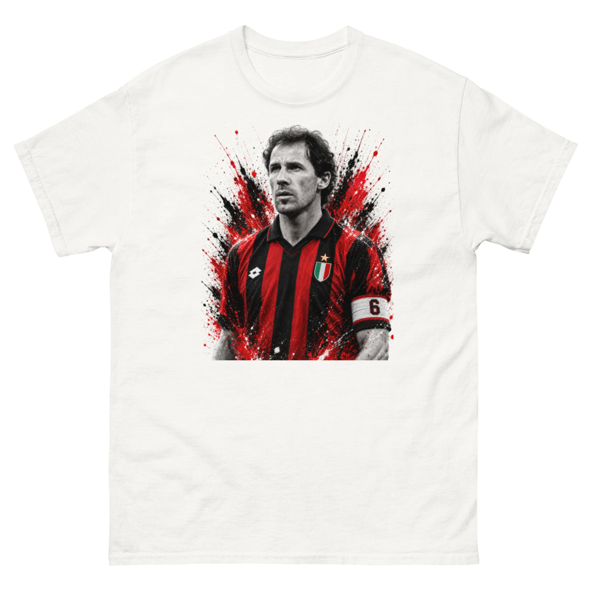 T-shirt Franco Baresi GALESPORT bianca – vista frontale