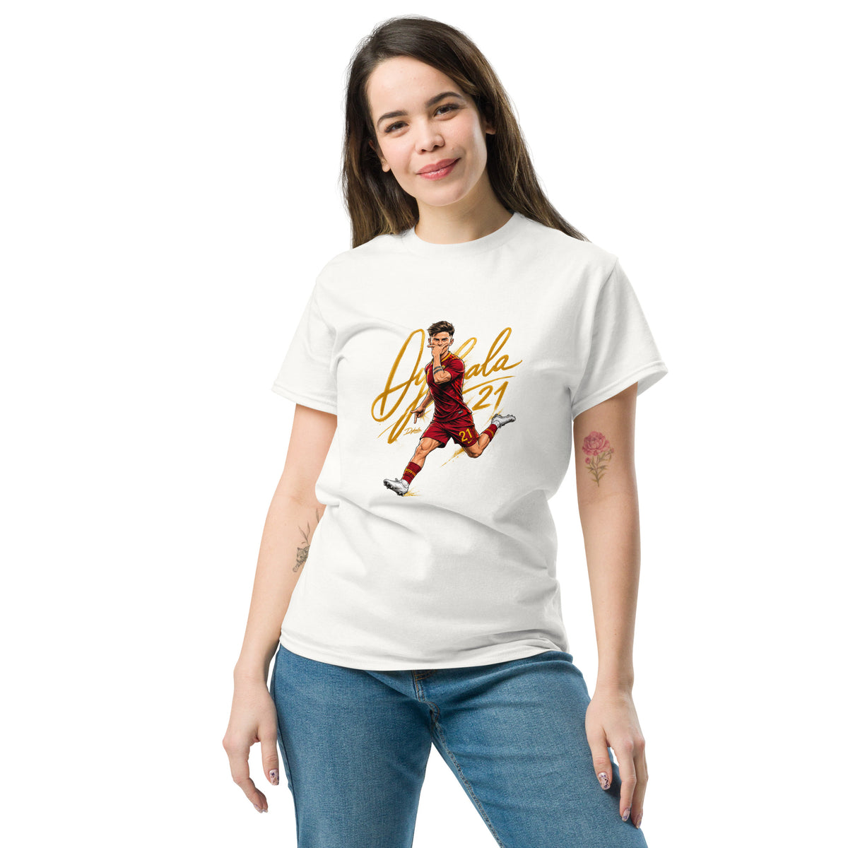 Dybala 21 Roma – T-shirt streetwear GALESPORT, mockup prodotto
