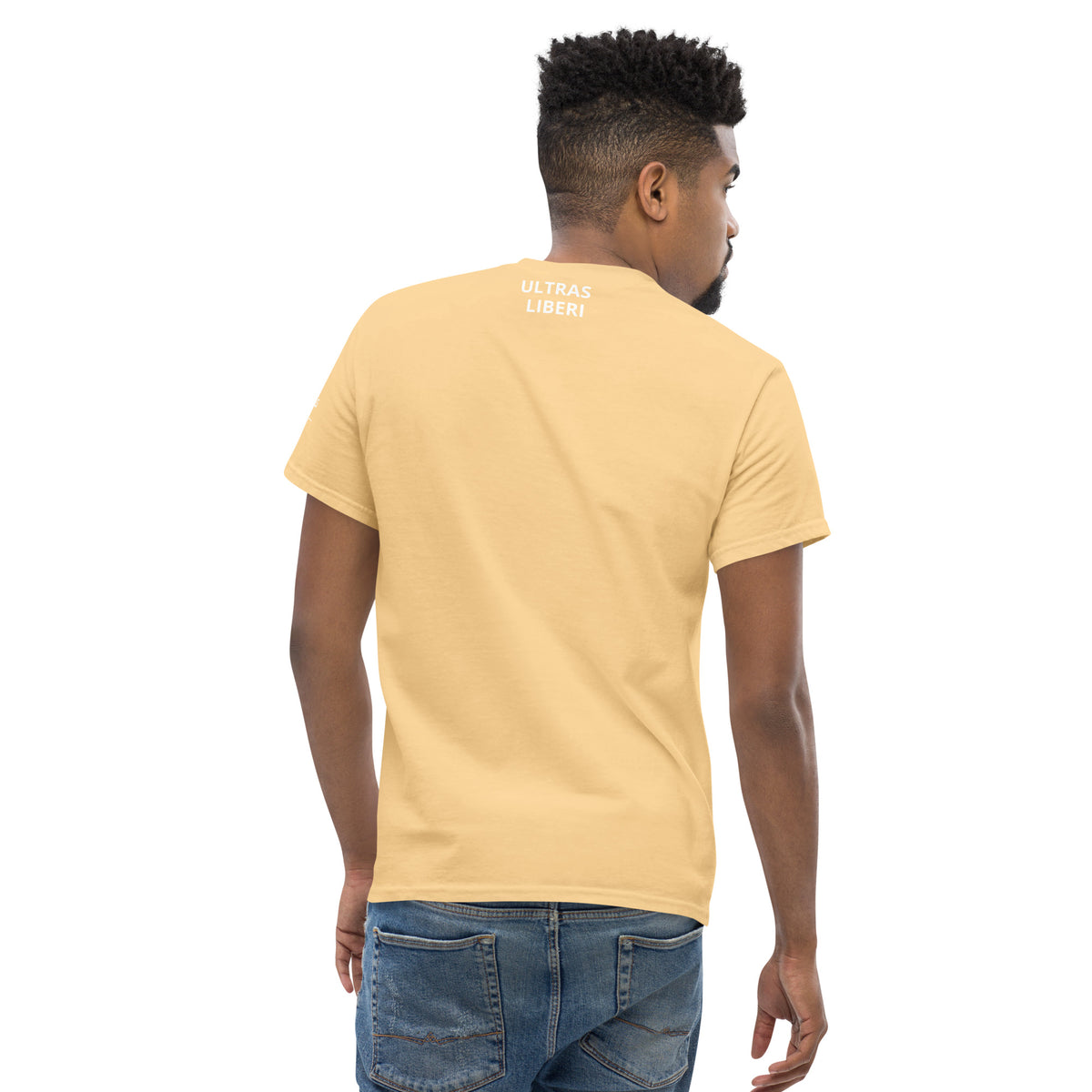 T-shirt Ultras La Nostra Passione Non Ha Diffida GALESPORT – giallo chiaro, vista posteriore