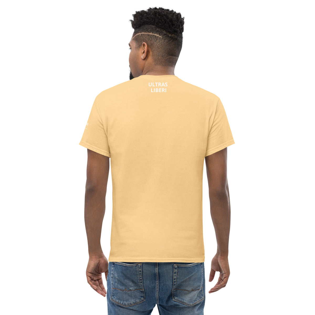 T-shirt Ultras La Nostra Passione Non Ha Diffida GALESPORT – giallo chiaro, vista posteriore
