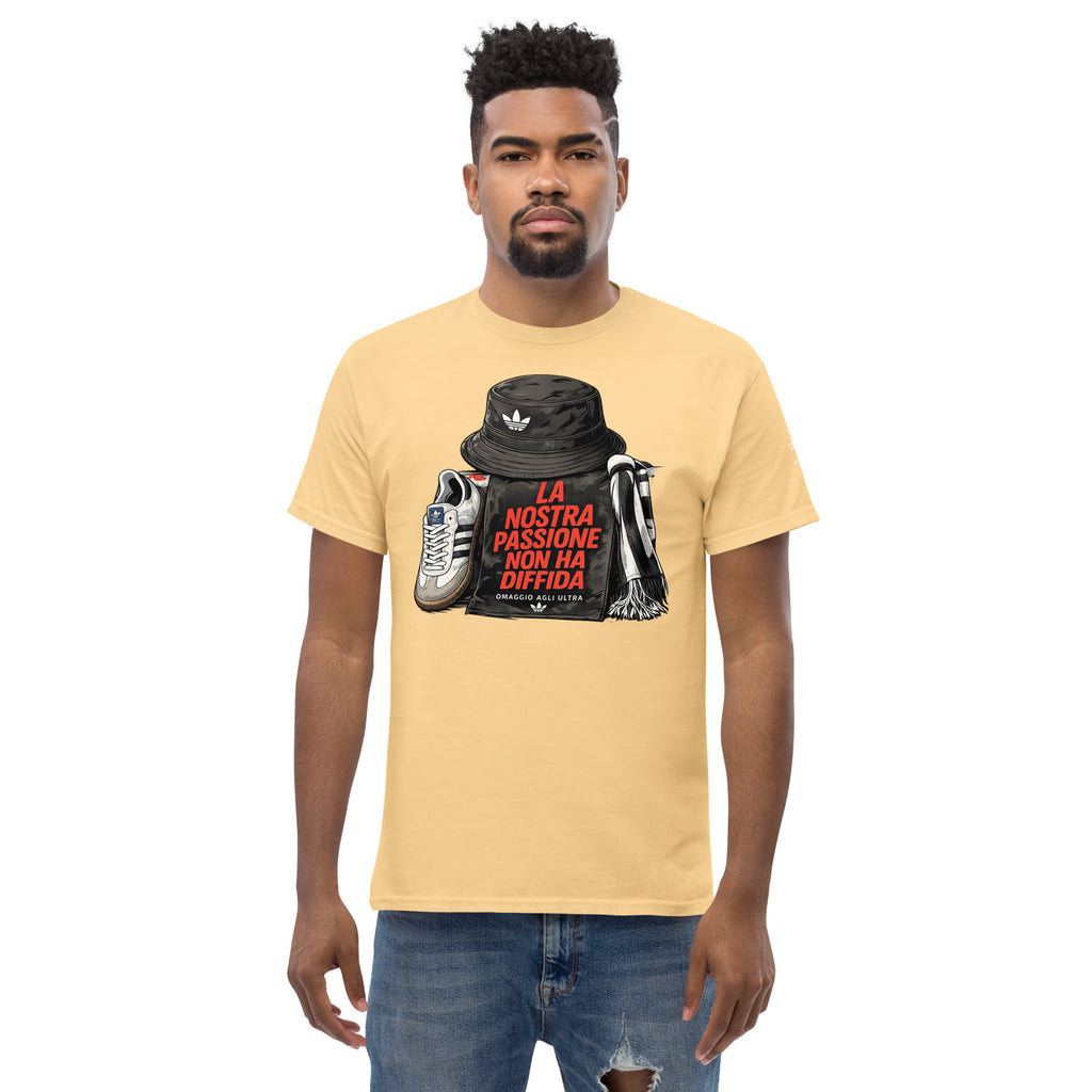 T-shirt Ultras La Nostra Passione Non Ha Diffida GALESPORT – giallo chiaro, vista frontale